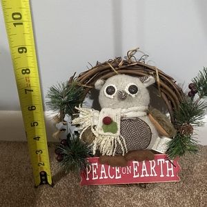 Holiday décor peace on Earth with bear